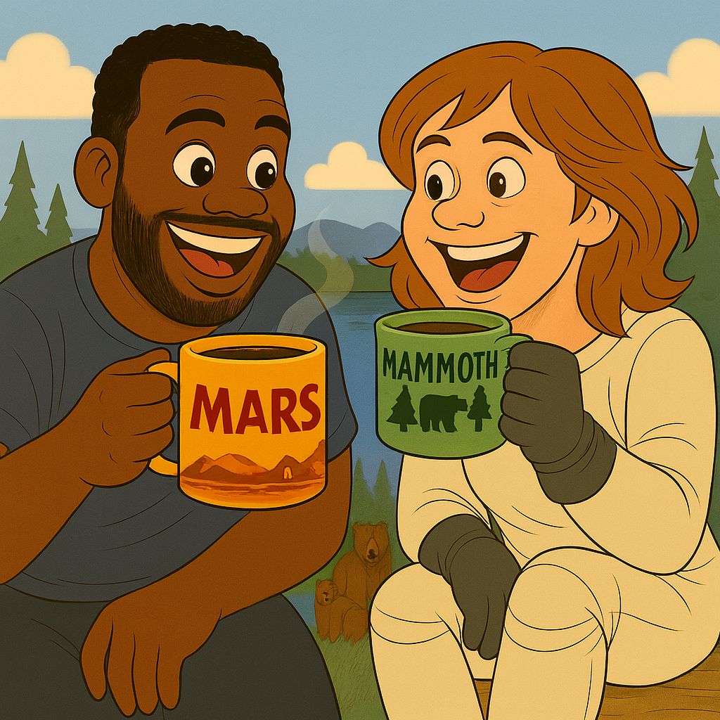 Friends sharing coffee